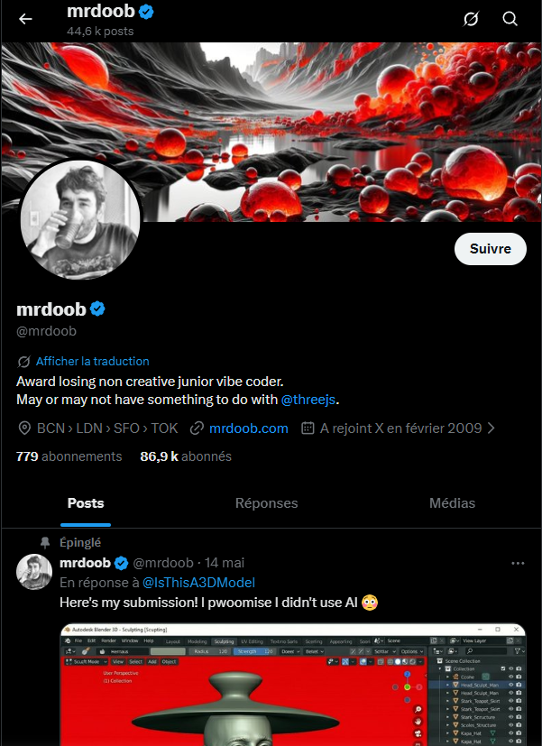 Ricardo Cabello (Mr.doob) - Créateur de Three.js